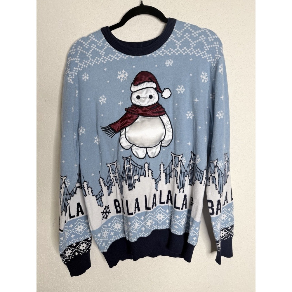 Disney Big Hero 6 Baymax Holiday Ugly Christmas Sweater M BoxLunch Exclusive